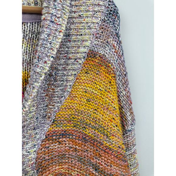 Anthropologie Pilcro Ombré Flower Sunset Cardigan Sweater Size Medium - Picture 8 of 13